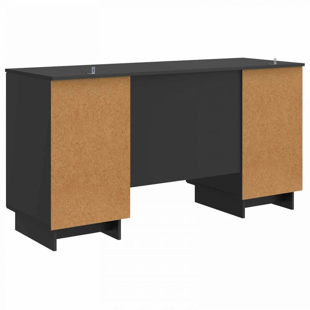 Stalas Juoda Apdirbta mediena 142,5 x 50 x 75 cm