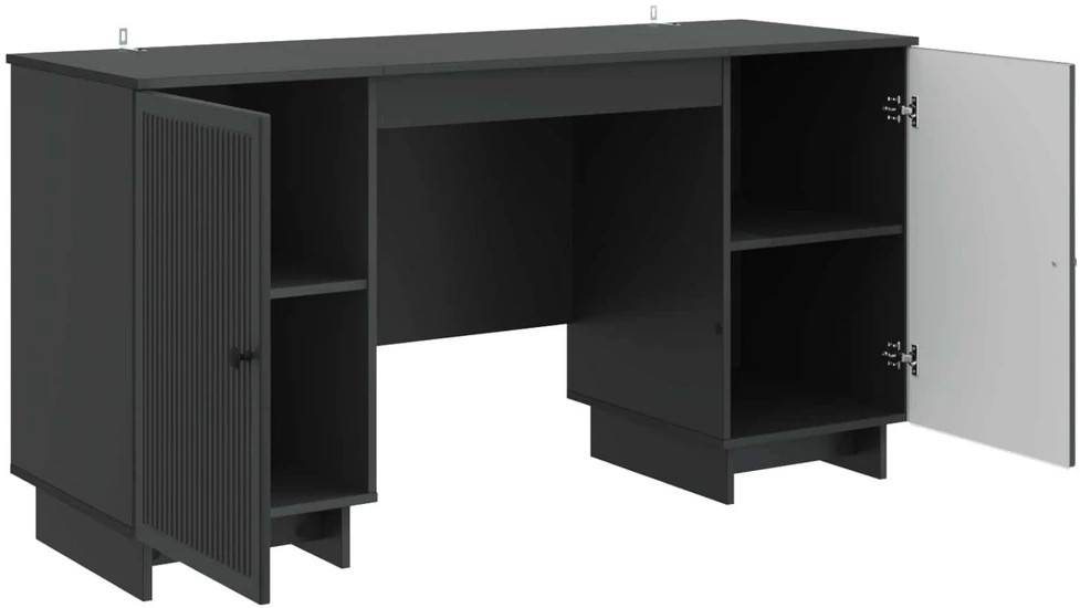 Stalas Juoda Apdirbta mediena 142,5 x 50 x 75 cm
