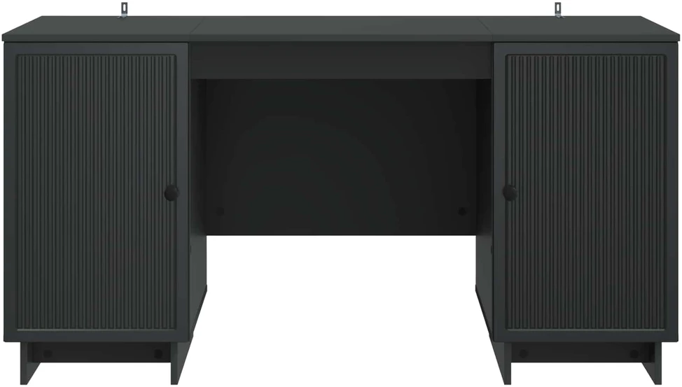 Stalas Juoda Apdirbta mediena 142,5 x 50 x 75 cm