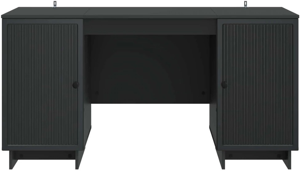 Stalas Juoda Apdirbta mediena 142,5 x 50 x 75 cm