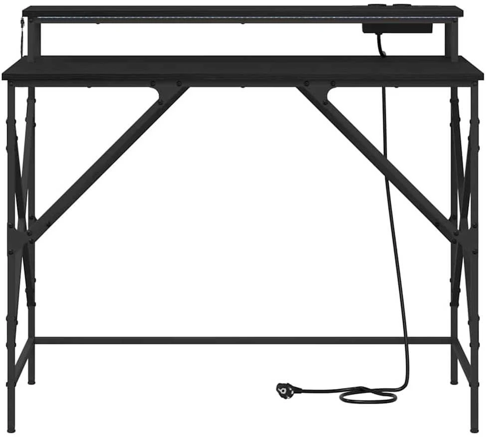 Stalas Juodas ąžuolas 100 x 50 x 86,5 cm Apdirbta mediena