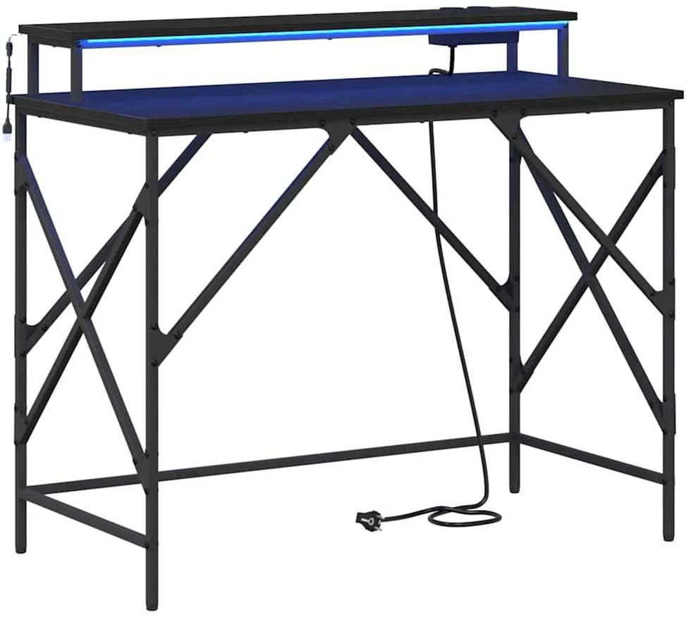 Stalas Juodas ąžuolas 100 x 50 x 86,5 cm Apdirbta mediena
