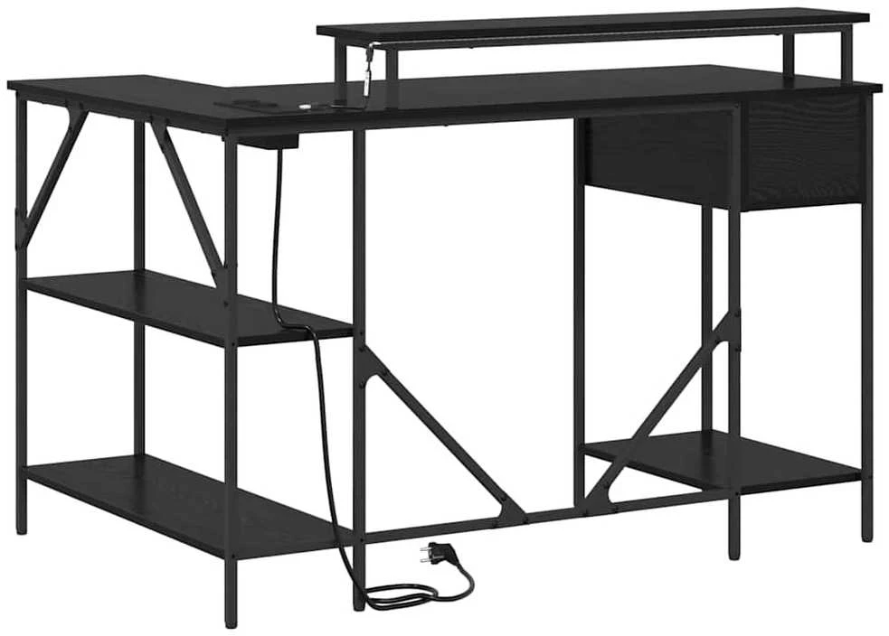 Stalas Juodas ąžuolas 120 x 79 x 86,5 cm Apdirbta mediena