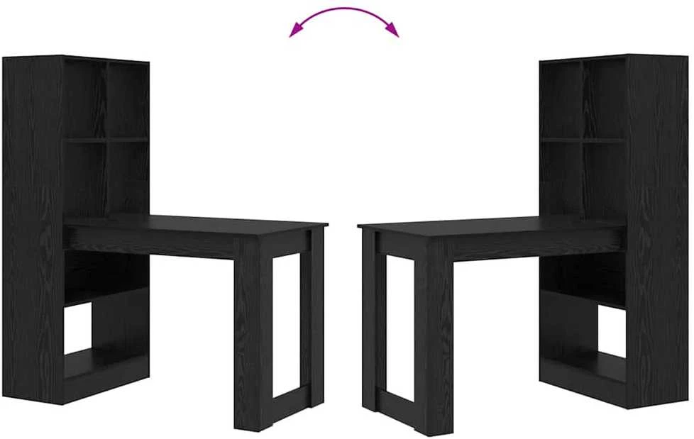 Stalas Juodas ąžuolas Apdirbta mediena 122 x 67 x 145 cm