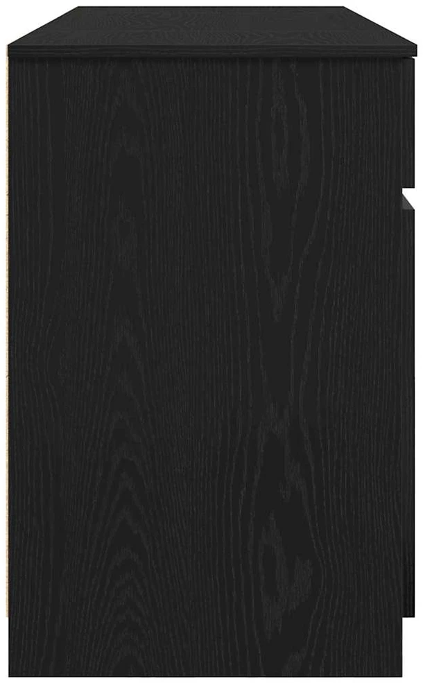 Stalas juoda ąžuolo Apdirbta mediena 140 x 49 x 76 cm