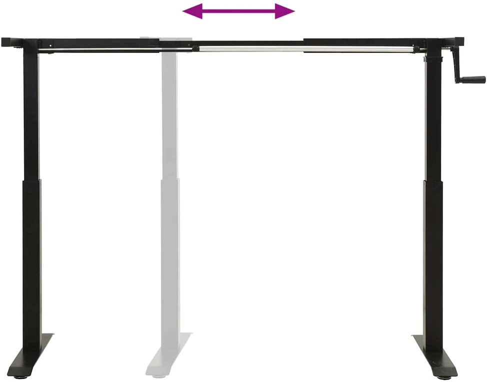 Stalas Juoda ir natūrali 120 x 60 cm Kietas ąžuolo medis