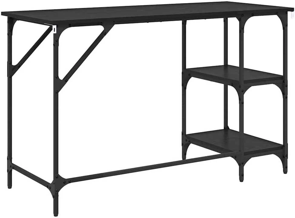 Stalas Juodas ąžuolas 120 x 50 x 75 cm Apdirbta mediena