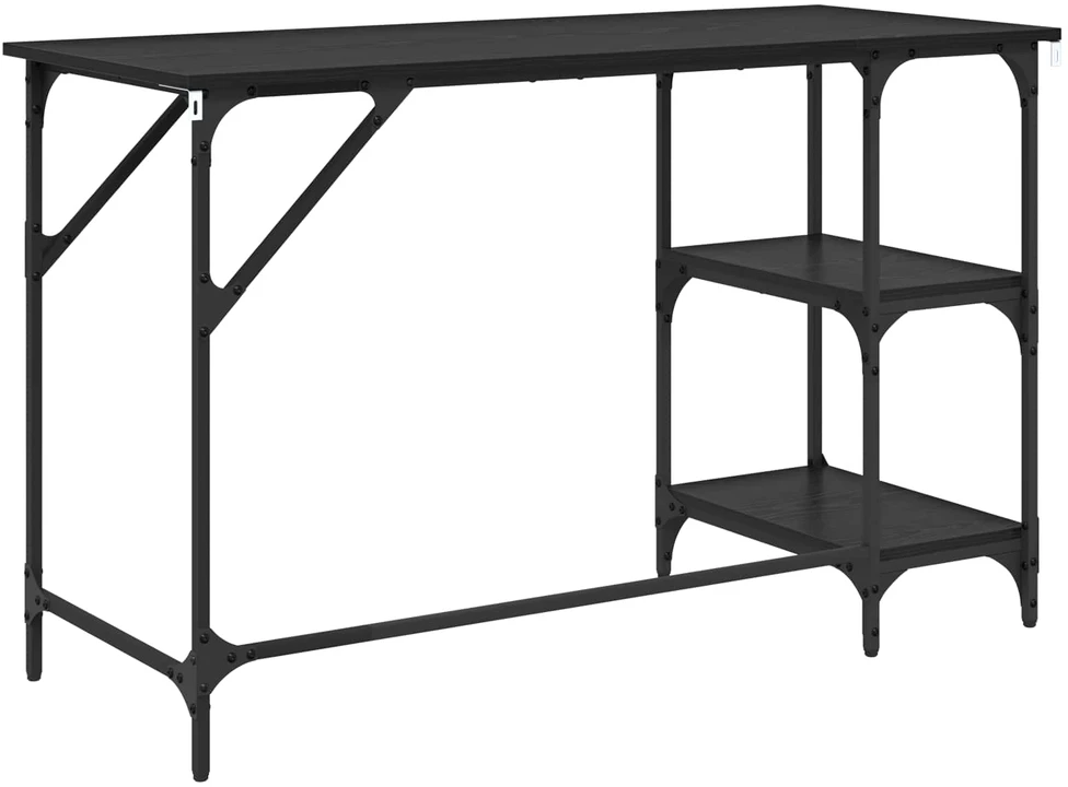 Stalas Juodas ąžuolas 120 x 50 x 75 cm Apdirbta mediena