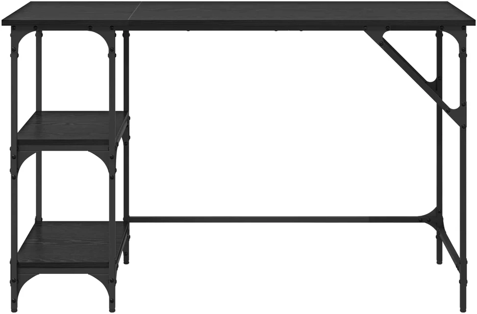 Stalas Juodas ąžuolas 120 x 50 x 75 cm Apdirbta mediena