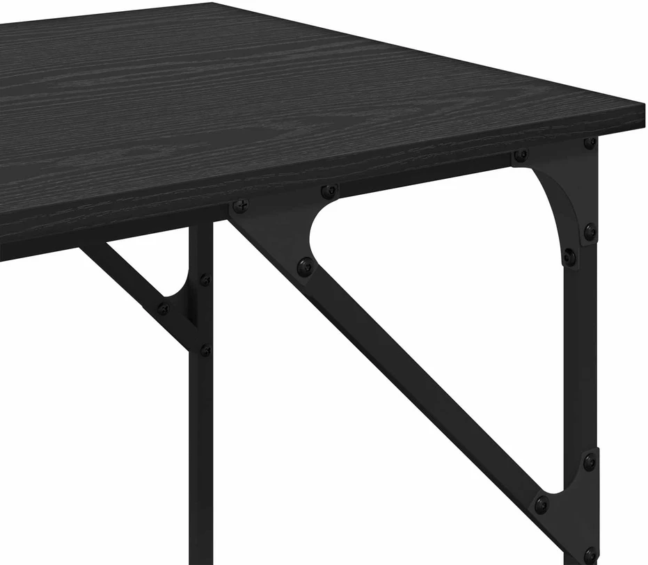 Stalas Juodas ąžuolas 120 x 50 x 75 cm Apdirbta mediena