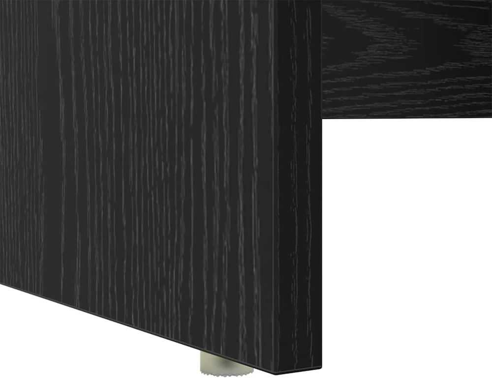 Stalas Juodas ąžuolas 120,5 x 44 x 88,5 cm Apdirbta mediena