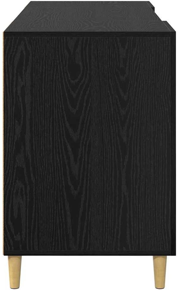 Stalas Juodas ąžuolas Apdirbta mediena 140 x 50 x 75 cm