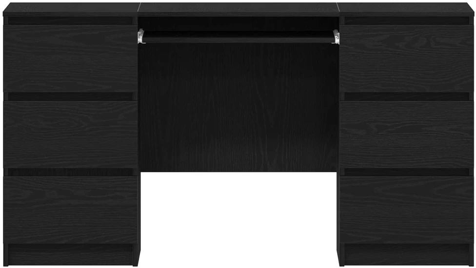 Stalas Juodas ąžuolas Apdirbta mediena 140 x 50 x 76 cm