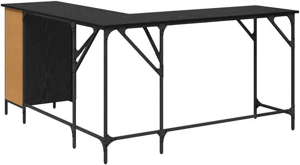 Stalas Juodas ąžuolas Apdirbta mediena 141 x 141 x 75 cm