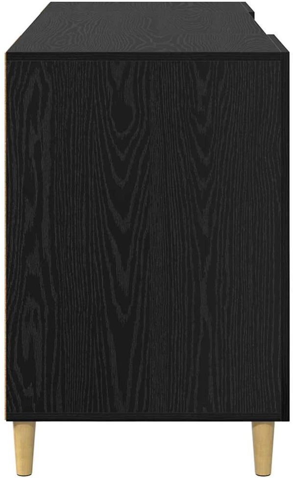 Stalas Juodas ąžuolas Apdirbta mediena 140 x 50 x 75 cm