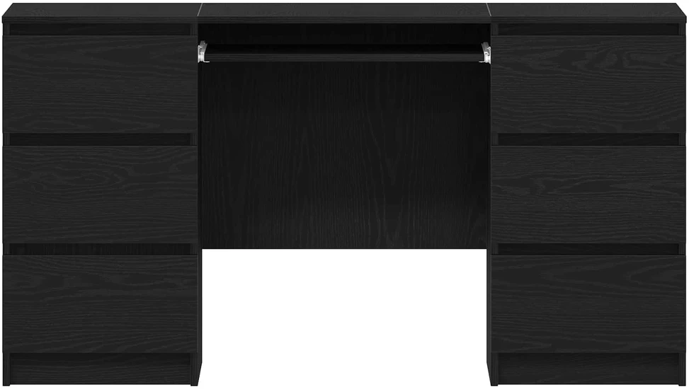 Stalas Juodas ąžuolas Apdirbta mediena 140 x 50 x 76 cm