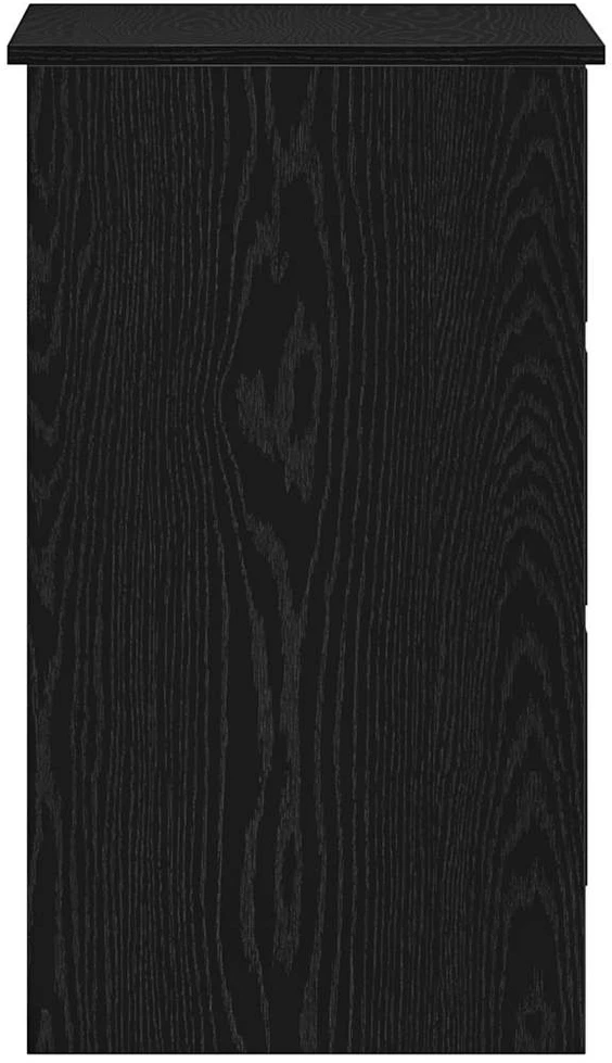 Stalas, juodo ąžuolo spalvos, 90x45x76 cm, inžinerinė mediena