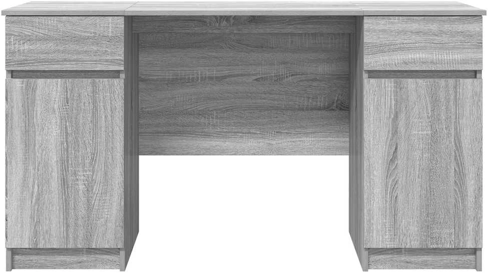 Stalas Pilka sonoma ąžuolo Apdirbta mediena 140 x 49 x 76 cm