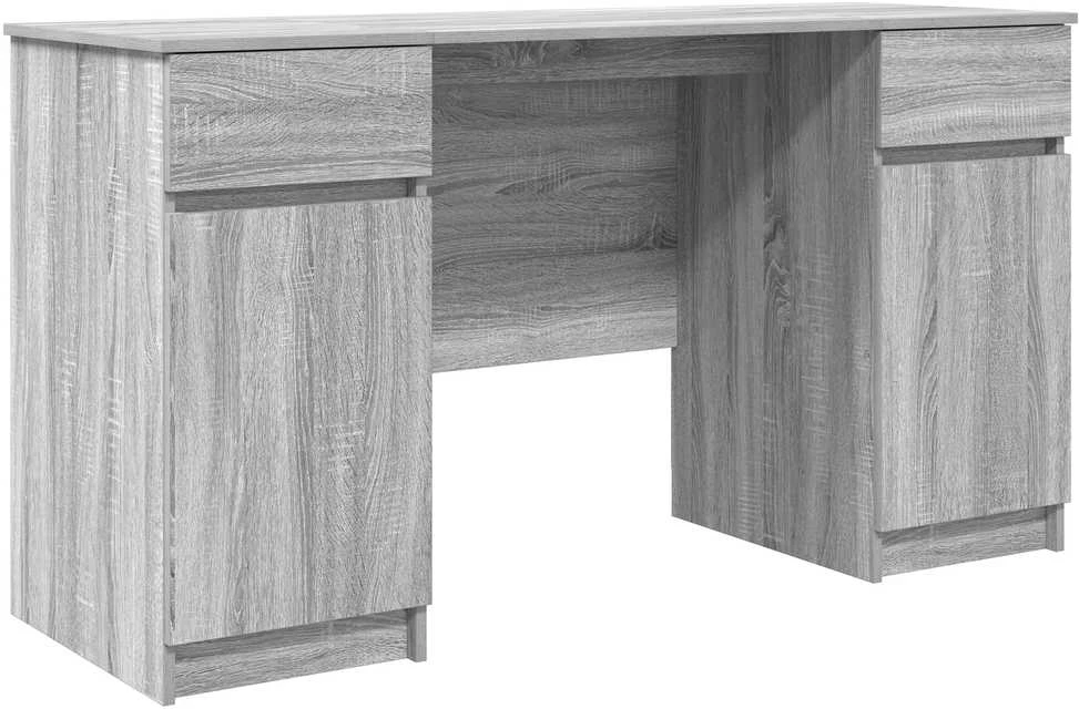 Stalas Pilka sonoma ąžuolo Apdirbta mediena 140 x 49 x 76 cm