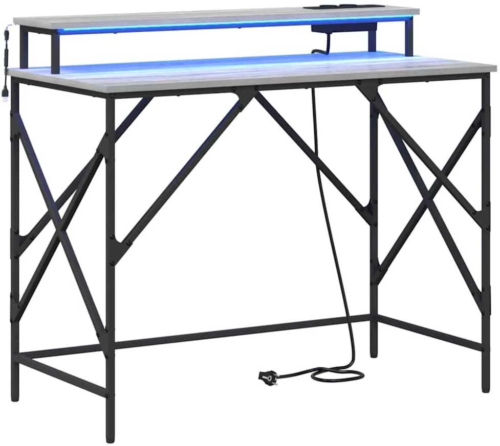 Stalas Pilkas Sonoma 100 x 50 x 86,5 cm Apdirbta mediena