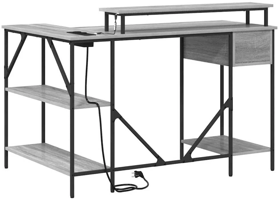 Stalas Pilkas Sonoma 120 x 79 x 86,5 cm Apdirbta mediena