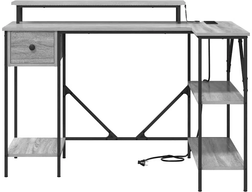 Stalas Pilkas Sonoma 120 x 79 x 86,5 cm Apdirbta mediena
