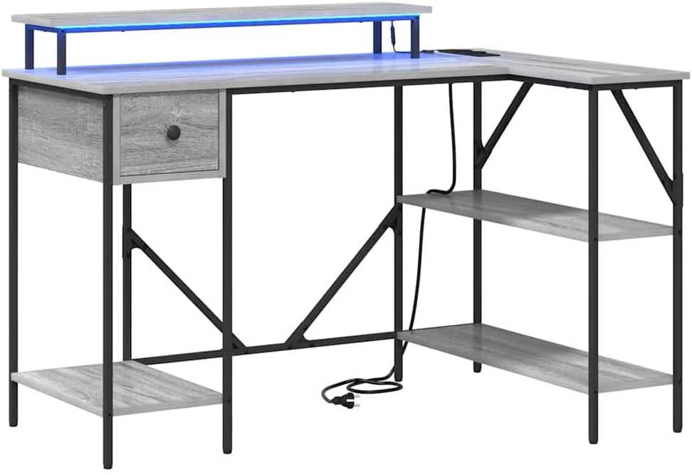 Stalas Pilkas Sonoma 120 x 79 x 86,5 cm Apdirbta mediena