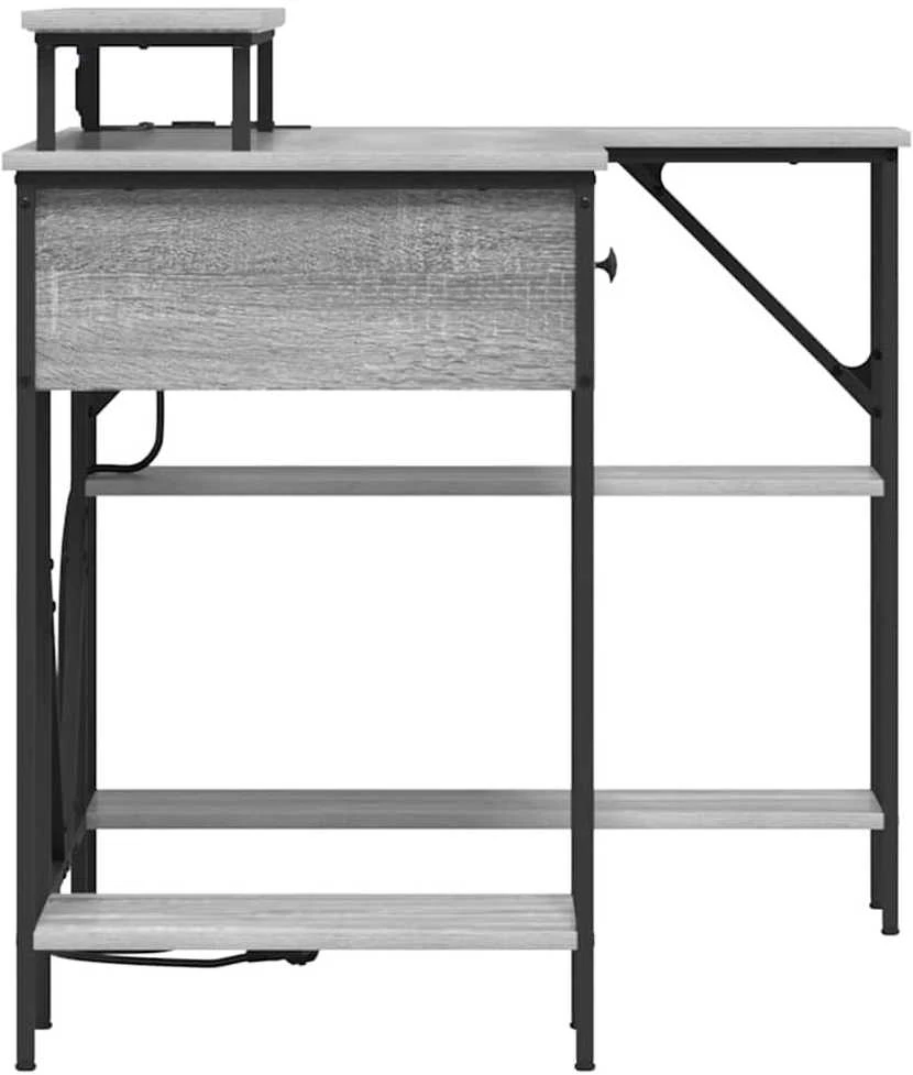 Stalas Pilkas Sonoma 120 x 79 x 86,5 cm Apdirbta mediena