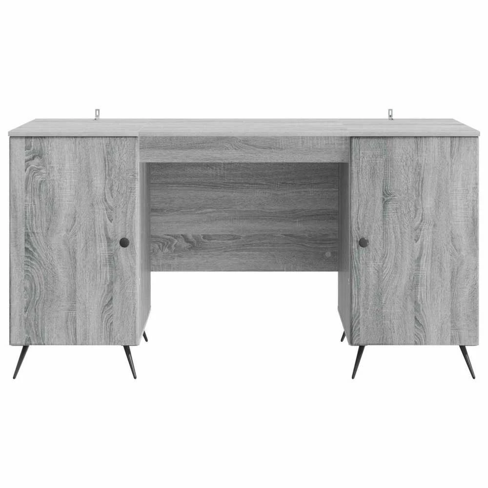 Stalas Pilka sonoma ąžuolo 142,5 x 50 x 75 cm Apdirbta mediena
