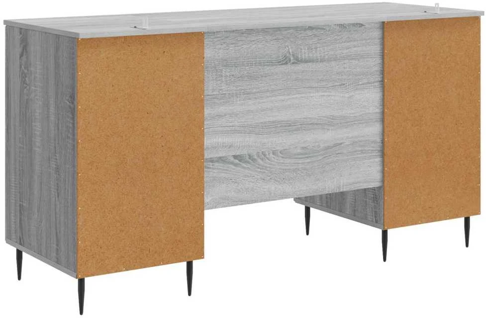 Stalas Pilka sonoma ąžuolo 142,5 x 50 x 75 cm Apdirbta mediena