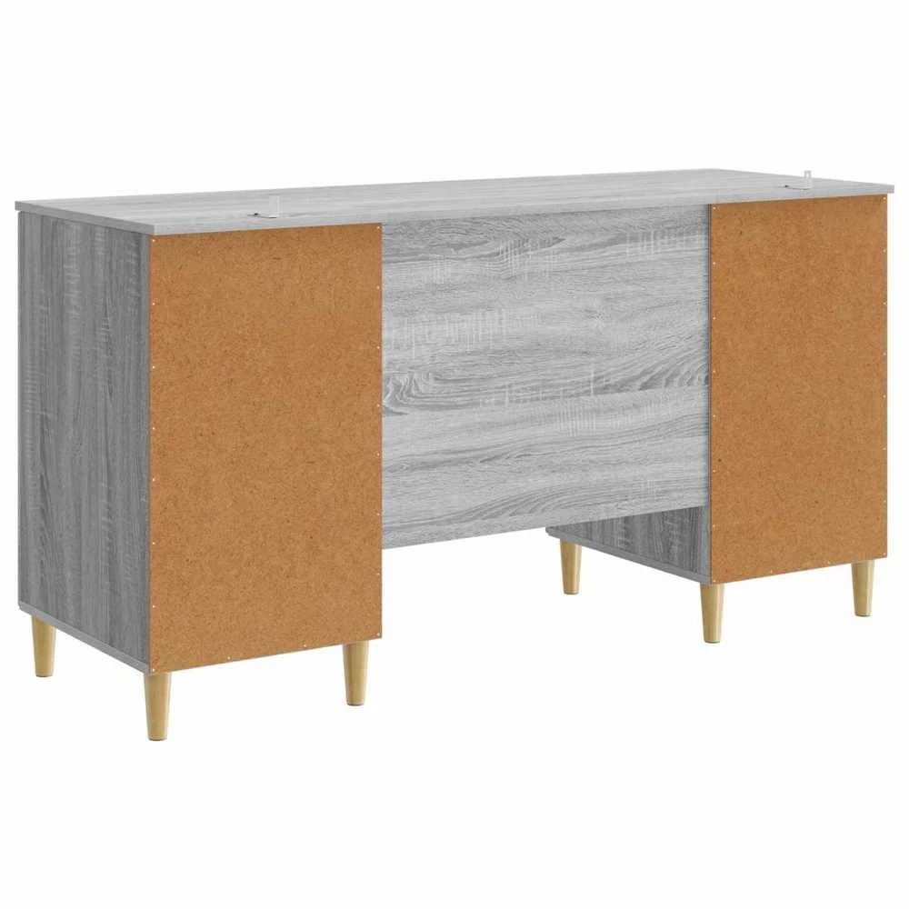 Stalas Pilka sonoma ąžuolo 142,5 x 50 x 75 cm Apdirbta mediena