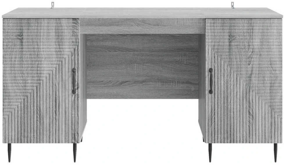 Stalas Pilka sonoma ąžuolo 142,5 x 50 x 75 cm Apdirbta mediena