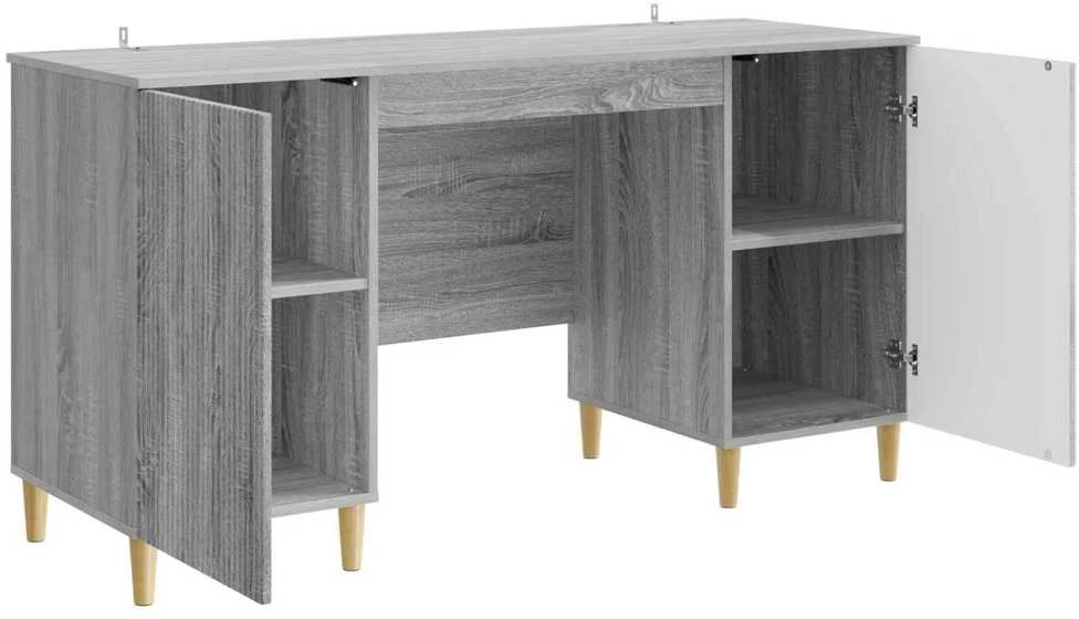 Stalas Pilka sonoma ąžuolo 142,5 x 50 x 75 cm Apdirbta mediena