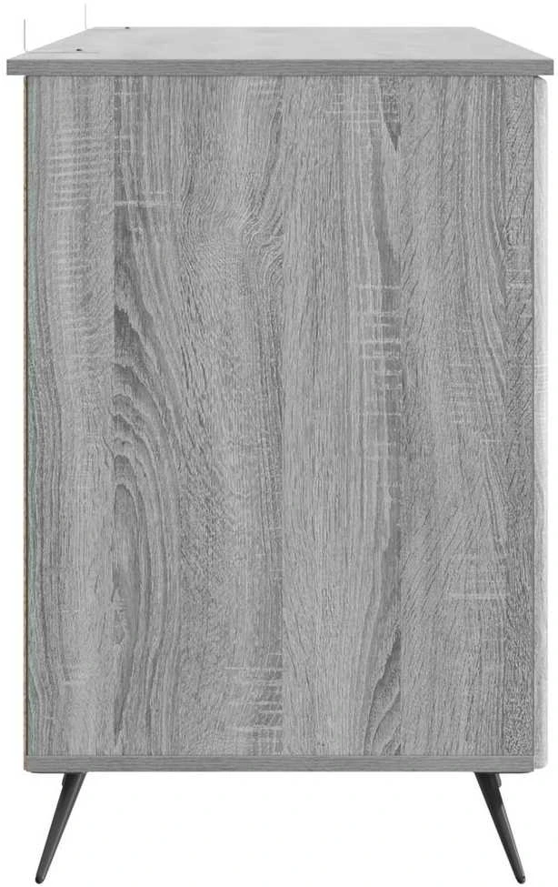 Stalas Pilka sonoma ąžuolo 142,5 x 50 x 75 cm Apdirbta mediena