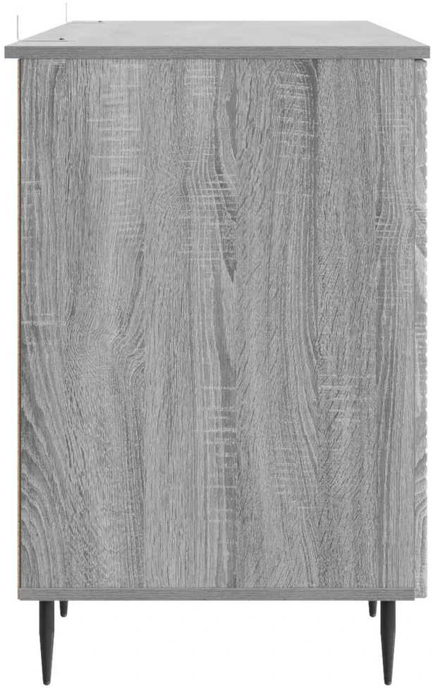 Stalas Pilka sonoma ąžuolo 142,5 x 50 x 75 cm Apdirbta mediena