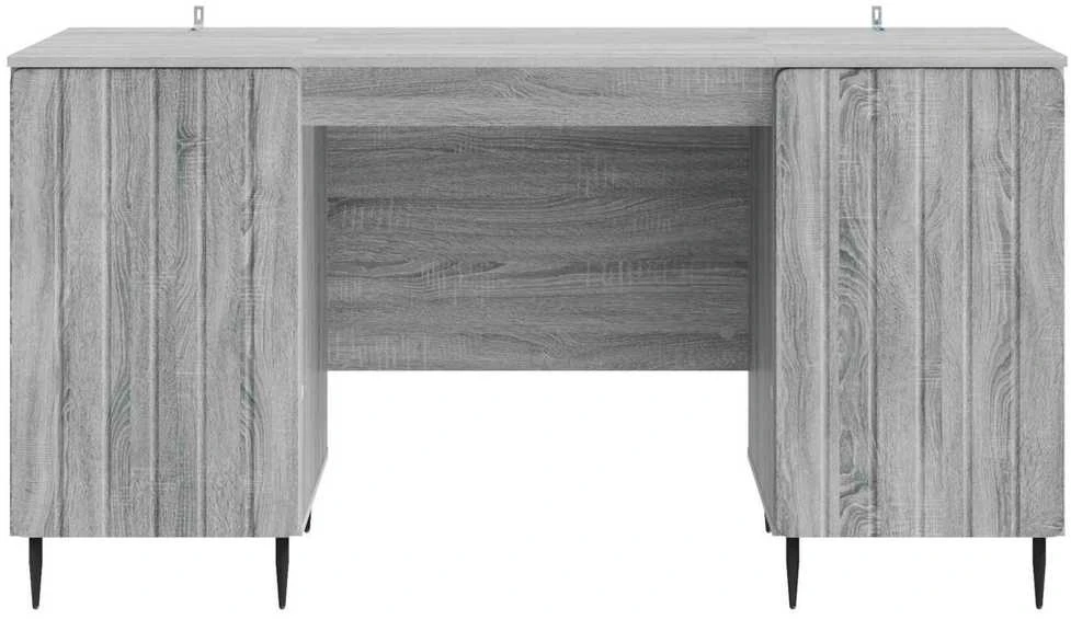 Stalas Pilka sonoma ąžuolo 142,5 x 50 x 75 cm Apdirbta mediena