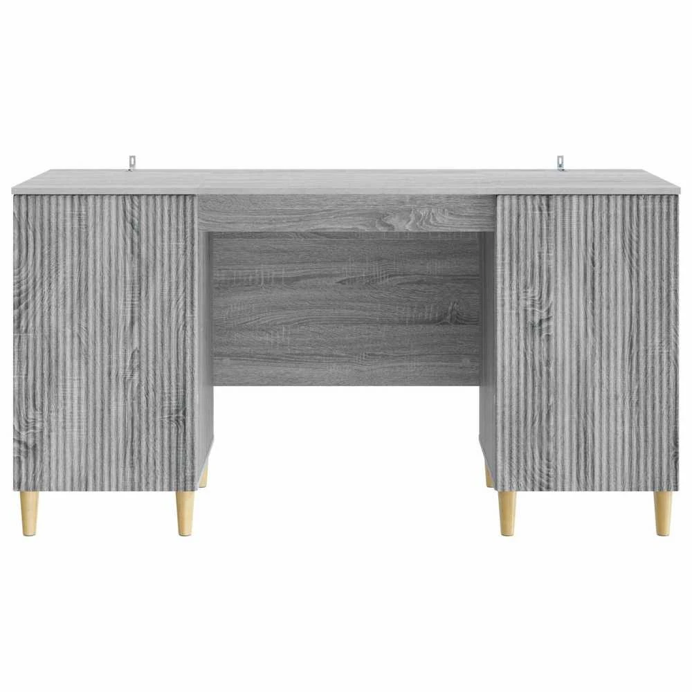 Stalas Pilka sonoma ąžuolo 142,5 x 50 x 75 cm Apdirbta mediena