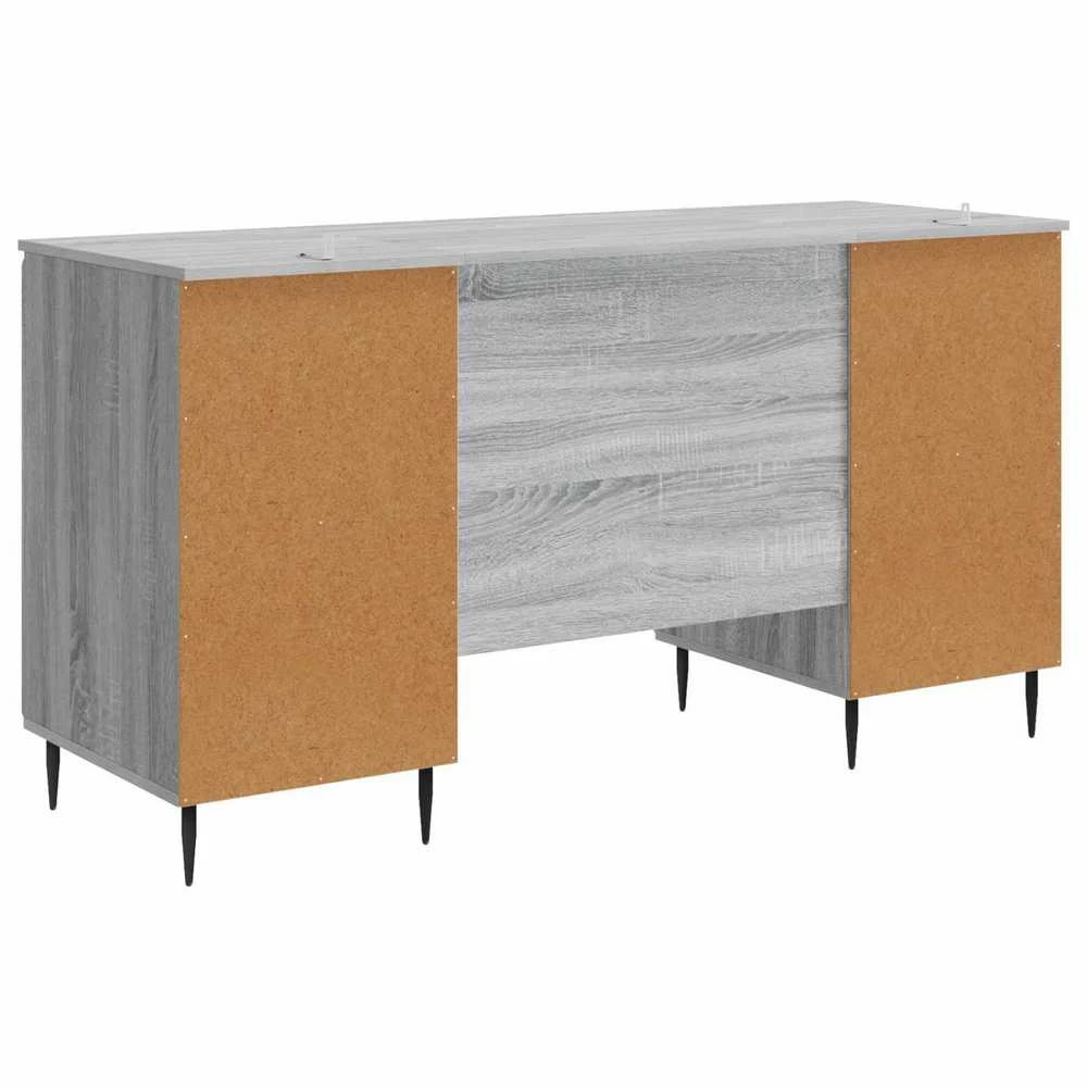 Stalas Pilka sonoma ąžuolo 142,5 x 50 x 75 cm Apdirbta mediena