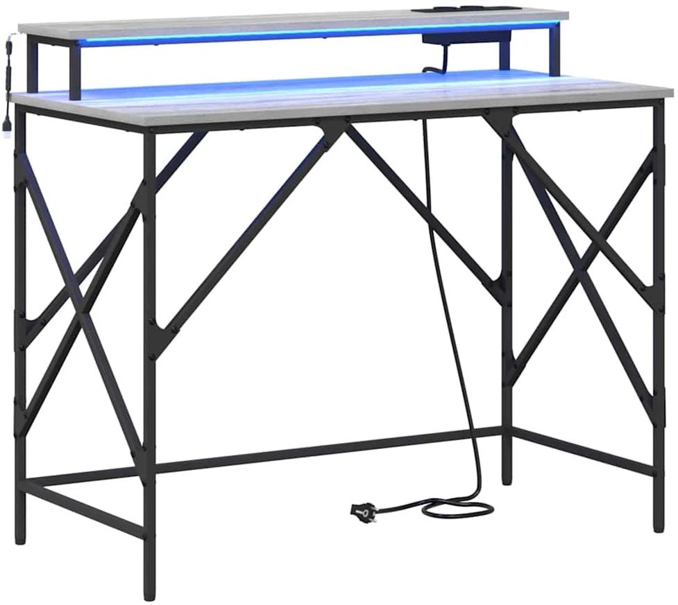 Stalas Pilkas Sonoma 100 x 50 x 86,5 cm Apdirbta mediena