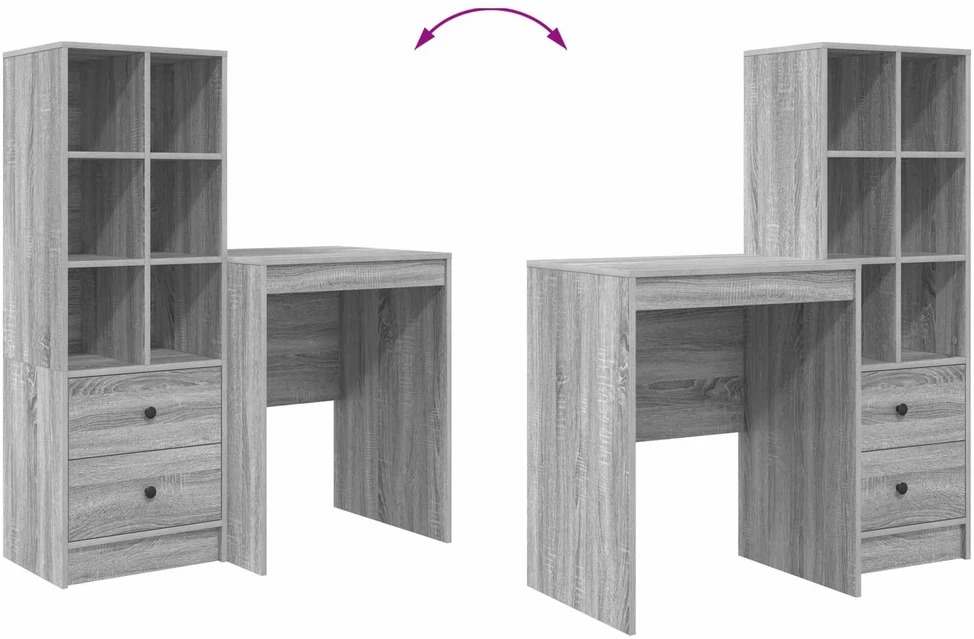 Stalas Pilkas Sonoma 105,5 x 50 x 127 cm 2 vnt.