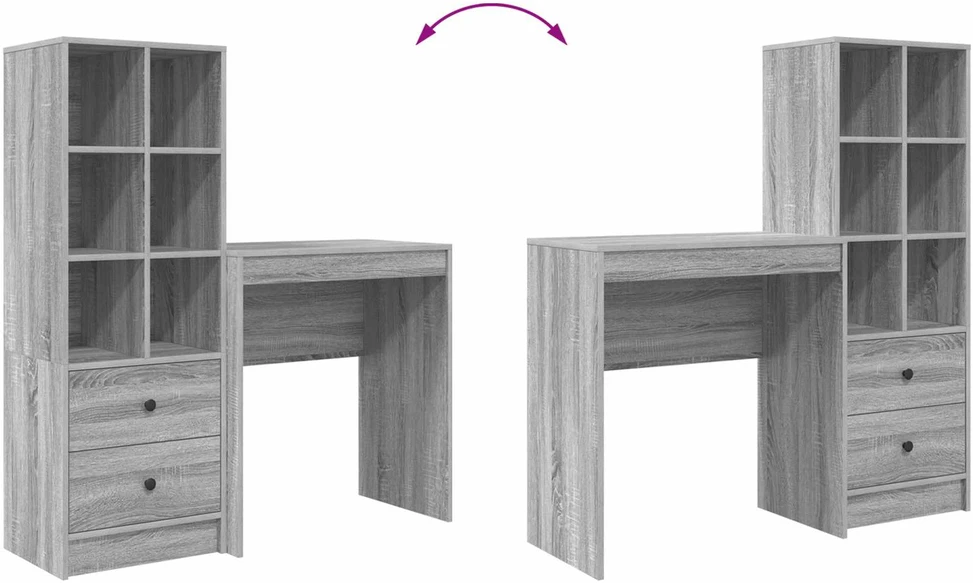 Stalas Pilkas Sonoma 115,5 x 40 x 127 cm 2 vnt.