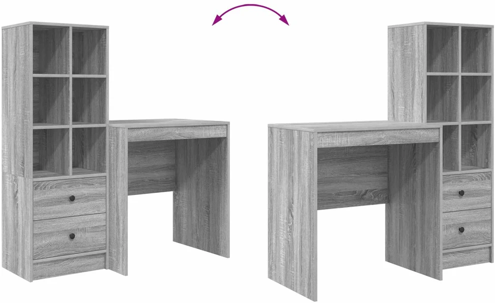Stalas Pilkas Sonoma 115,5 x 50 x 127 cm 2 vnt.