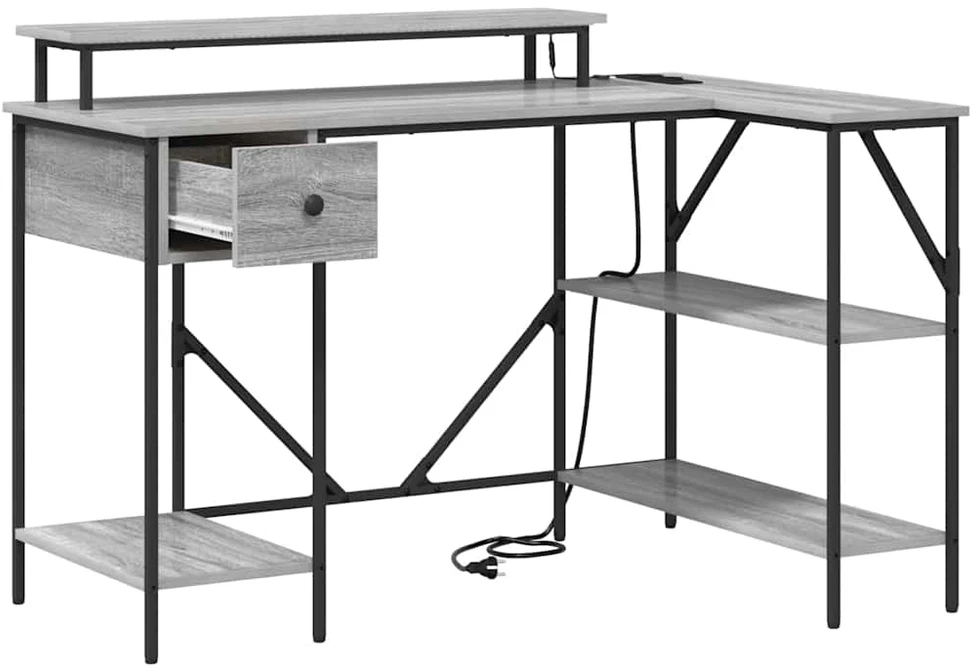 Stalas Pilkas Sonoma 120 x 79 x 86,5 cm Apdirbta mediena