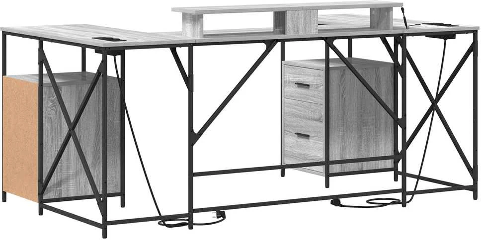 Stalas Pilkas Sonoma Apdirbta mediena 182 x 101 x 87,5 cm