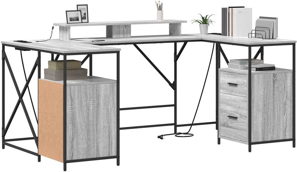 Stalas Pilkas Sonoma Apdirbta mediena 182 x 101 x 87,5 cm