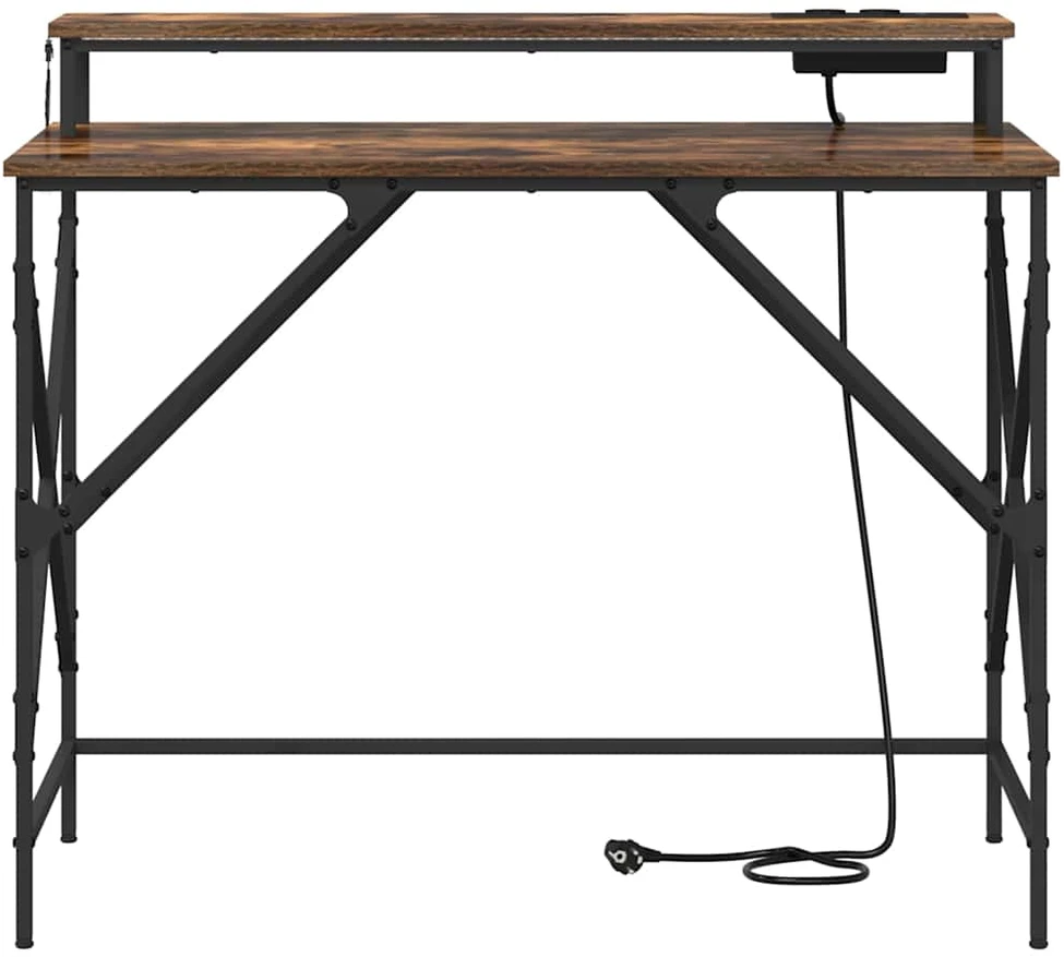 Stalas Rūkyta ąžuolas 100 x 50 x 86,5 cm Apdirbta mediena