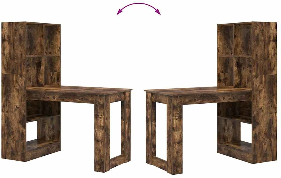Stalas Rūkyta ąžuolas Apdirbta mediena 122 x 67 x 145 cm