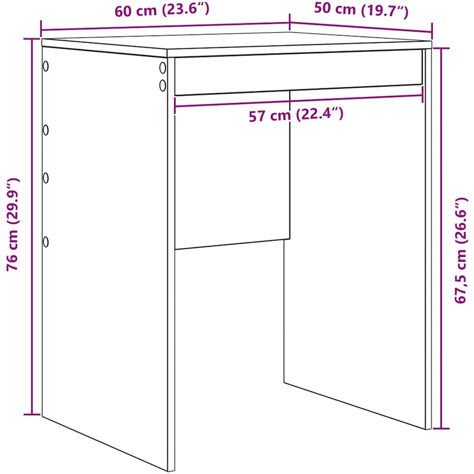 Stalas Senas medis 60 x 50 x 76 cm