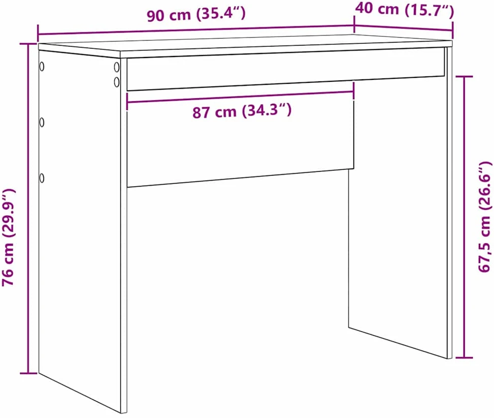 Stalas Senas medis 90 x 40 x 76 cm