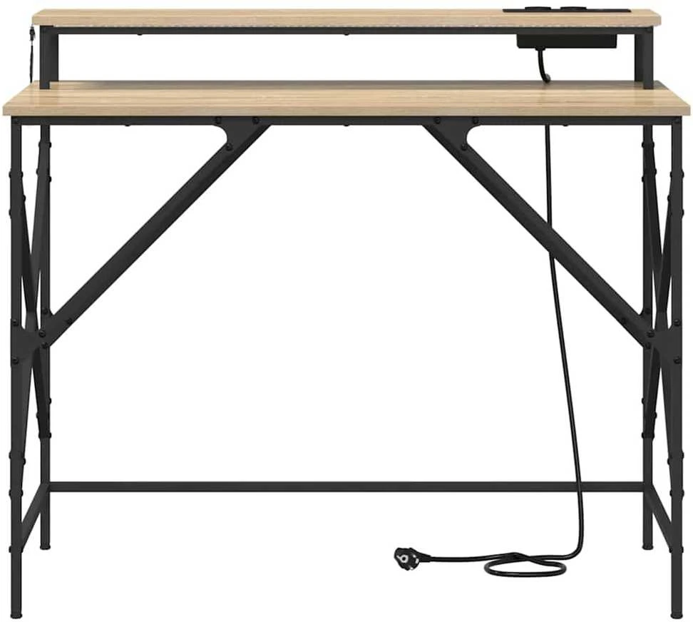 Stalas Sonoma ąžuolas 100 x 50 x 86,5 cm Apdirbta mediena